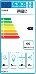 Franke FVT 605 BK A 330.0572.974 cena un informācija | Tvaika nosūcēji | 220.lv