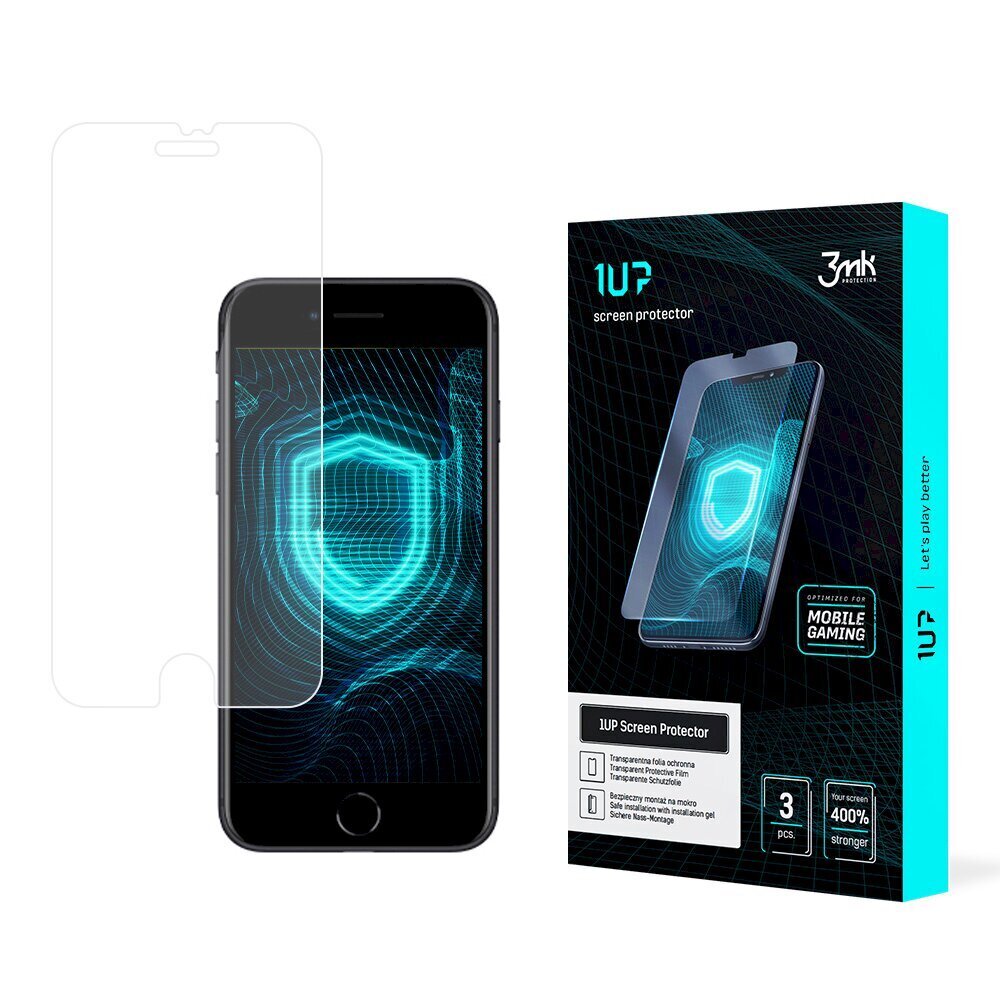 3mk 1UP, paredzēts Apple iPhone 7/8/SE 2020 cena un informācija | Ekrāna aizsargstikli | 220.lv
