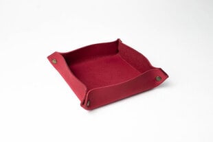 Кожаный поднос-органайзер | Красный |  Loemi цена и информация | Детали интерьера | 220.lv