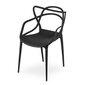 4-u krēslu komplekts Kato, melns цена и информация | Virtuves un ēdamistabas krēsli | 220.lv