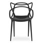4-u krēslu komplekts Kato, melns cena un informācija | Virtuves un ēdamistabas krēsli | 220.lv