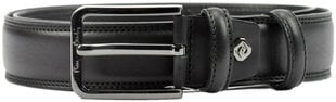 Mужской кожаный ремень Pierre Cardin 537 HY01/BLACK цена и информация | Мужские ремни | 220.lv