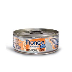 Monge Natural консервы для кошек с тунцом и лососем 80г цена и информация | Консервы для котов | 220.lv