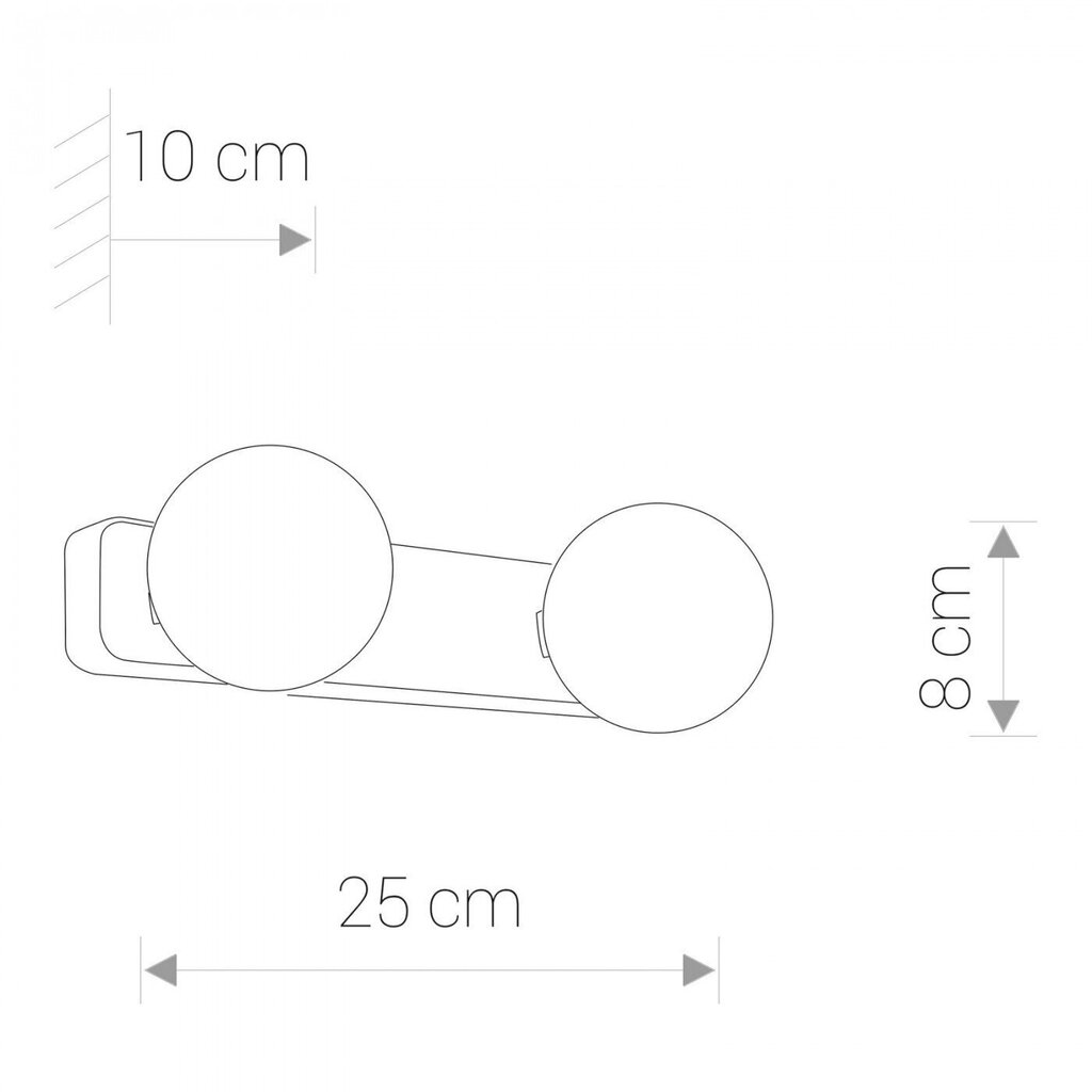 Nowodvorski Lighting sienas lampa Brazos 6950 цена и информация | Sienas lampas | 220.lv