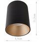 Nowodvorski Lighting griestu lampa Eye Tone Black/Gold 8931 цена и информация | Griestu lampas | 220.lv