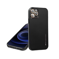 Mercury i-Jelly Металл Эфекта тонкий TPU высокой защиты чехол крышка для iPhone 13 Mini Cosmo Черный цена и информация | Чехлы для телефонов | 220.lv