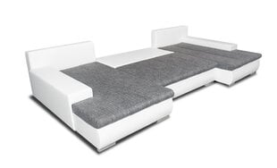 Universāls stūra dīvāns Solano U 108, pelēks/balts cena un informācija | Stūra dīvāni | 220.lv