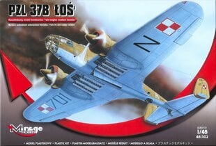 Модель самолета PZL P37B Los Bomber Airplane цена и информация | Конструкторы и кубики | 220.lv