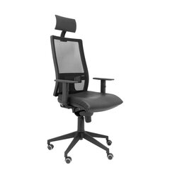 Biroja krēsls ar galvas balstu Horna Piqueras y Crespo SPIELNE, melns цена и информация | Офисные кресла | 220.lv
