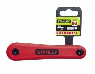 Stanley 469262 saliekamais sešstūra atslēgu komplekts - metrisks (7 gab.) cena un informācija | Rokas instrumenti | 220.lv