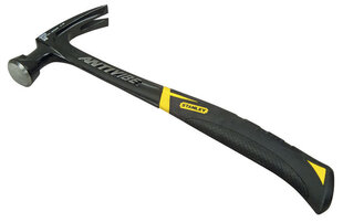 Stanley FMHT1-51278 20oz Fatmax Antivibe Steel Hammer-Rip Claw, melns / dzeltens, 570g cena un informācija | Rokas instrumenti | 220.lv