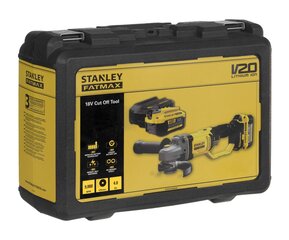 STANLEY SFMCG400M2K-QW Mini-Amoladora V20 18V 125mm ar 2 akumulatoriem Li-Ion 4Ah цена и информация | Шлифовальные станки | 220.lv