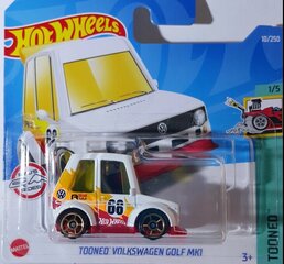 Автомодель 2022 - 010 - HCT27 Hot Wheels Tooned Volkswagen Golf MK1 цена и информация | Конструктор автомобилей игрушки для мальчиков | 220.lv