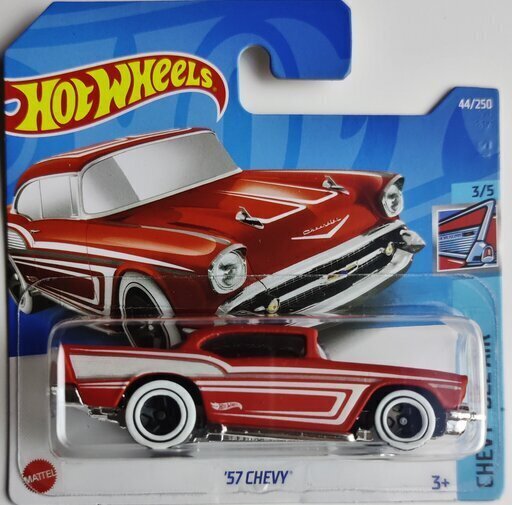 2022 - 044 - HCV07 Hot Wheels '57 CHEVY cena un informācija | Rotaļlietas zēniem | 220.lv