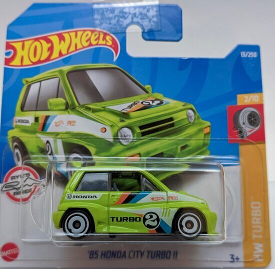 2022 - 013 - HCV25 Hot Wheels ´85 HONDA CITY TURBO II cena un informācija | Rotaļlietas zēniem | 220.lv