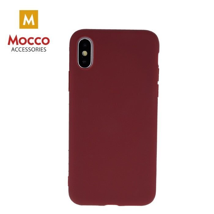 Mocco Ultra Slim Soft Matte 0.3 mm Matēts Silikona Apvalks Priekš Xiaomi Mi Note 10 / Mi Note 10 Pro / Mi CC9 Tumši Sarkans cena un informācija | Telefonu vāciņi, maciņi | 220.lv