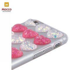 Mocco Trendy Heart Silikona Apvalks Priekš Apple iPhone 6 Plus / 6S Plus Sarkans cena un informācija | Telefonu vāciņi, maciņi | 220.lv