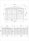 Koka dārza māja Timbela M336 + grīda cena un informācija | Dārza mājiņas, šķūņi, malkas nojumes | 220.lv