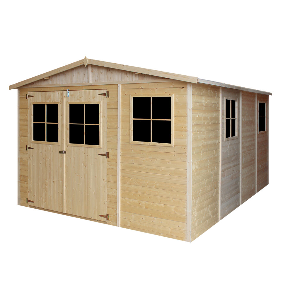 Koka dārza māja Timbela M336 + grīda cena un informācija | Dārza mājiņas, šķūņi, malkas nojumes | 220.lv