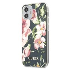 Guess GUHCP12SIMLFL03 Flower TPU Ciets aizmugures maks-apvalks priekš Apple iPhone 12 mini Krāsains cena un informācija | Telefonu vāciņi, maciņi | 220.lv