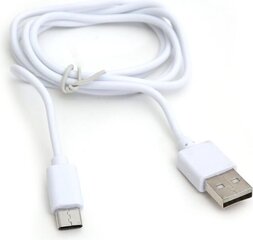 Platinet kabelis USB - USB-C 1m, balts cena un informācija | Savienotājkabeļi | 220.lv