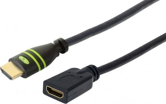 Kabeļa pagarinājums Techly HDMI M/F Ethernet 4K60Hz, 0.2 m цена и информация | Kabeļi un vadi | 220.lv