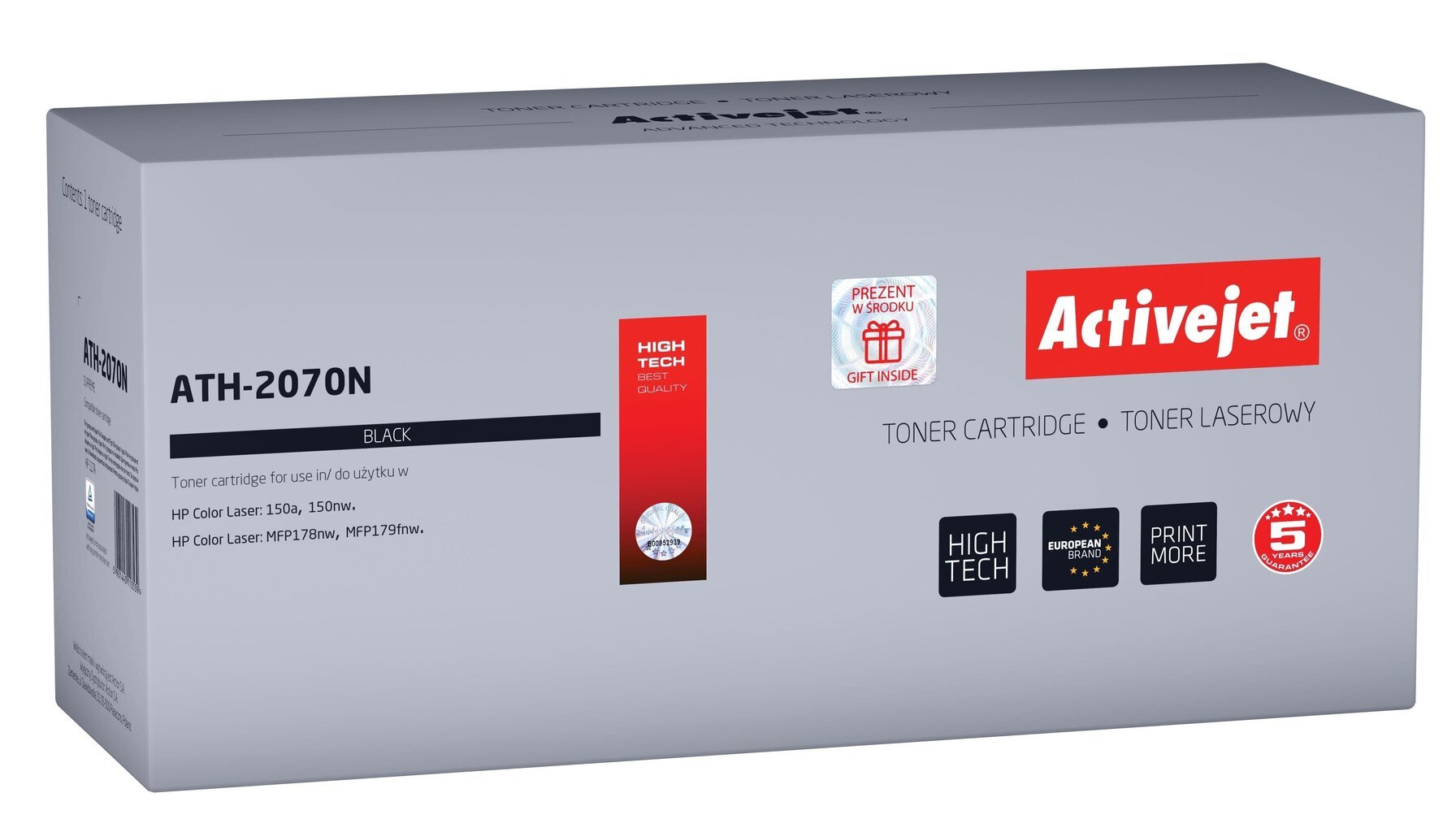 Toneris Activejet ATH-2070N saderīgs ar HP printeriem HP 117A 2070A, melns cena un informācija | Kārtridži lāzerprinteriem | 220.lv