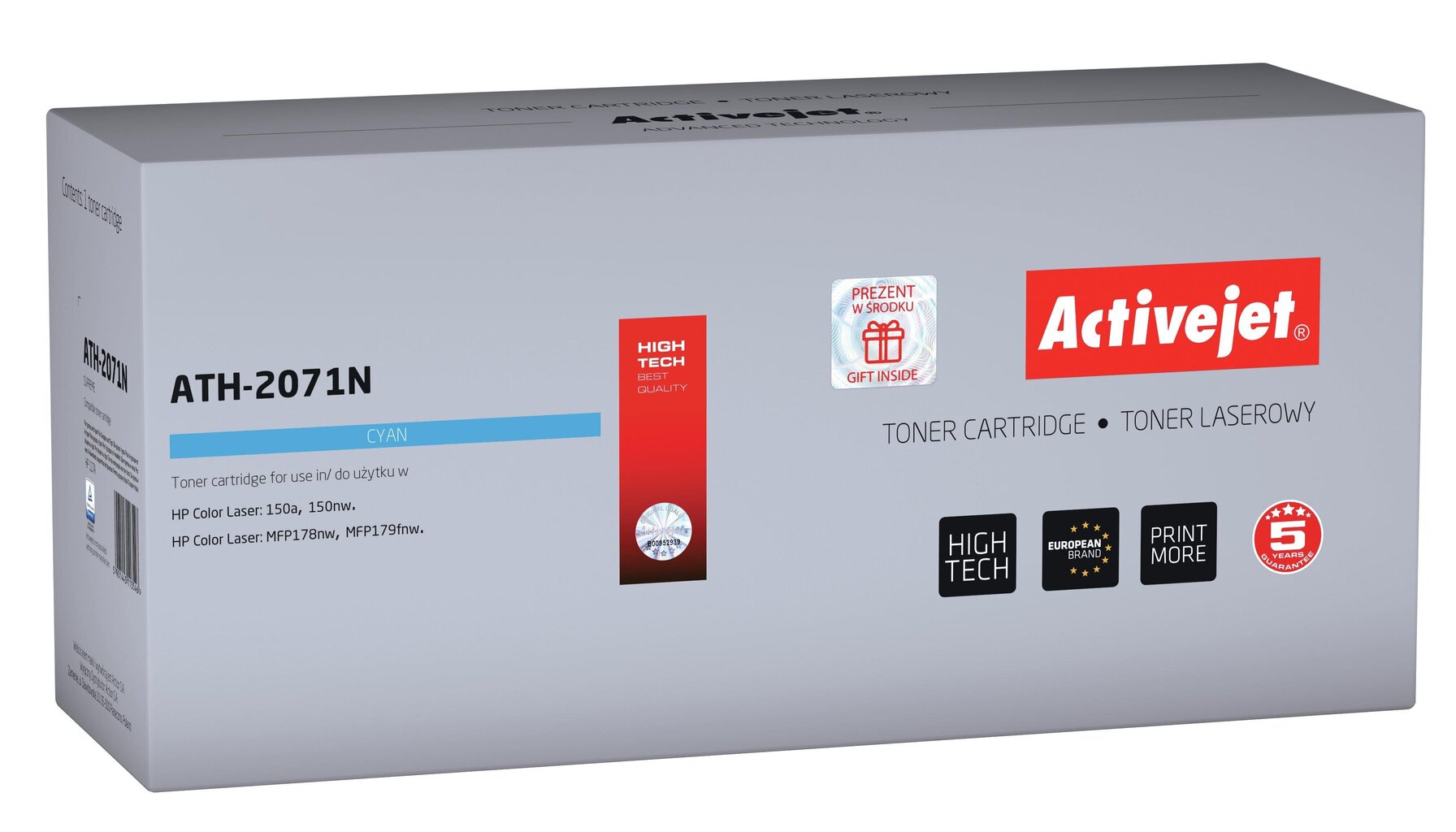 Toneris Activejet ATH-2071N saderīgs ar HP printeriem HP 117A 2071A, zils cena un informācija | Kārtridži lāzerprinteriem | 220.lv