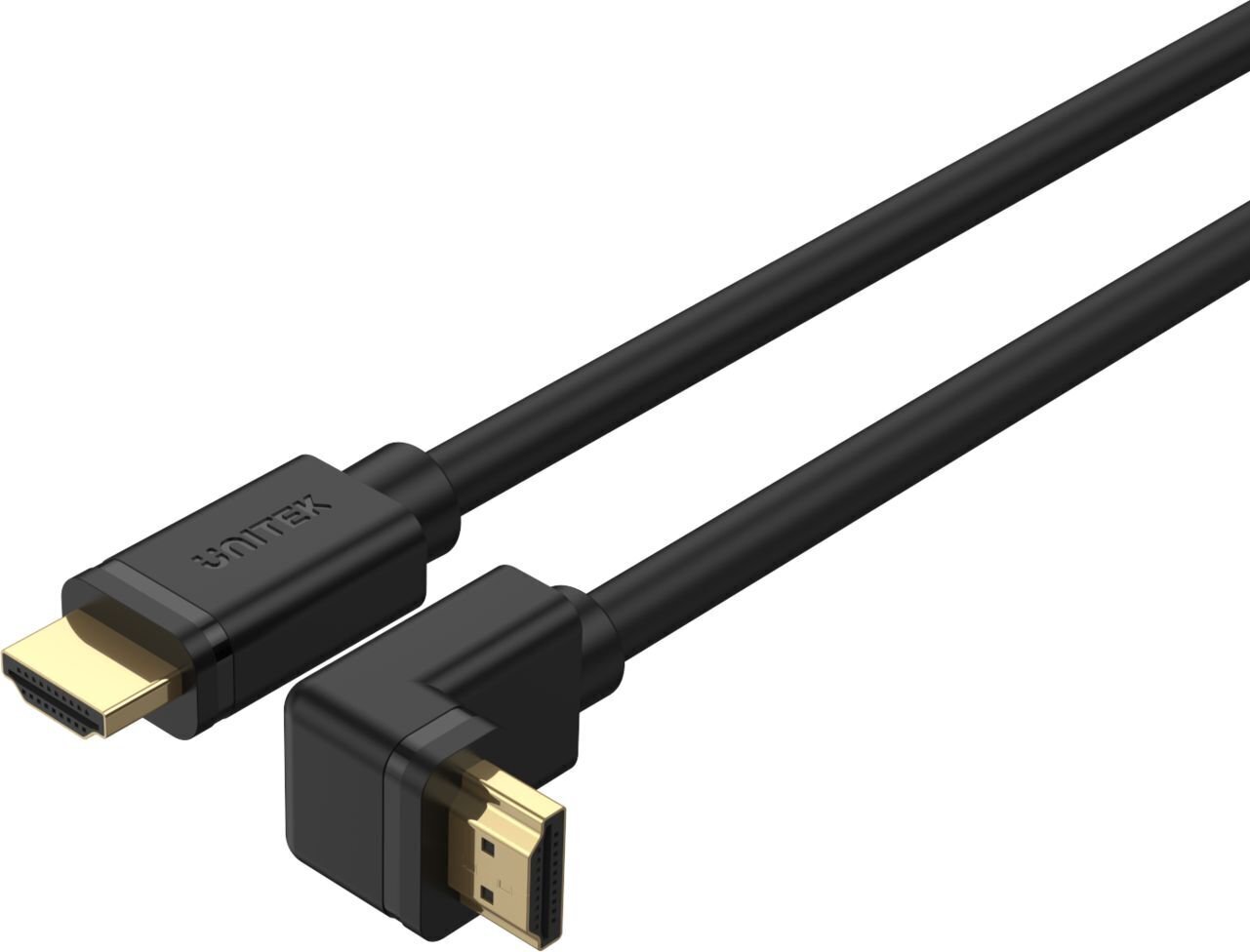 UNITEK Y-C1008 HDMI 270° 2.0,4K60HZ, 3M kabelis melns cena un informācija | Kabeļi un vadi | 220.lv