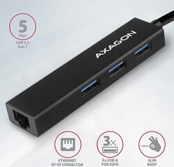 Axagon HMA-GL3A цена и информация | Адаптеры и USB разветвители | 220.lv