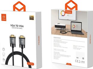 McDodo CA-7780 , VGA/VGA, 2 м цена и информация | Кабели и провода | 220.lv