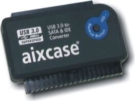 Aiixcase AIX-BLUSB3SI-PS, USB-A/Sata cena un informācija | Kabeļi un vadi | 220.lv