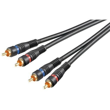 Kabel Goobay Kabel 2 x RCA / 2 x RCA Hight Quality OFC 1,5m (50032) cena un informācija | Kabeļi un vadi | 220.lv
