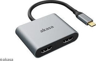 Akasa AK-CBCA26- 18BK цена и информация | Адаптеры и USB разветвители | 220.lv