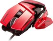 Mad Catz R.A.T. 8+, sarkans cena un informācija | Peles | 220.lv