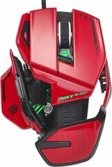 Mad Catz R.A.T. 8+, sarkans cena un informācija | Peles | 220.lv