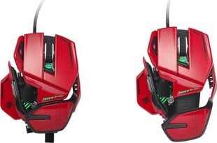 Mad Catz R.A.T. 8+, sarkans cena un informācija | Peles | 220.lv