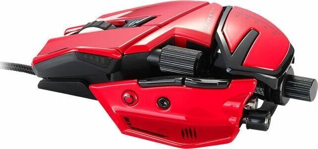 Mad Catz R.A.T. 8+, sarkans цена и информация | Peles | 220.lv