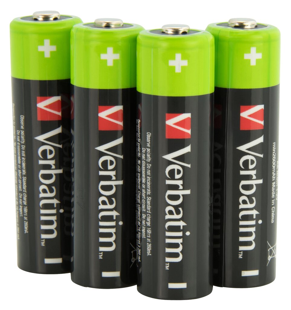 Verbatim lādējamās baterijas cena un informācija | Akumulatori fotokamerām | 220.lv