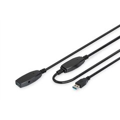 Assmann DA-73105, USB-A, 10 м цена и информация | Кабели и провода | 220.lv
