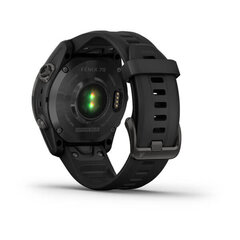 Garmin fēnix® 7S Sapphire Solar Carbon Gray DLC Titanium/Black cena un informācija | Viedpulksteņi (smartwatch) | 220.lv