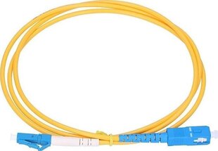 Extralink LC/UPC-SC/UPC | Patchcord | Single Mode, Simplex, G652D, 3mm, 1m cena un informācija | Kabeļi un vadi | 220.lv