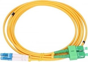 Extralink SC/APC-LC/UPC | Patchcord | Single Mode, Duplex, G652D, 3mm, 1m cena un informācija | Kabeļi un vadi | 220.lv