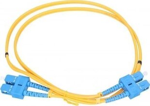 Extralink SC/UPC-SC/UPC | Patchcord | PVC, Single Mode, Duplex, G652D, 3mm, 1m cena un informācija | Kabeļi un vadi | 220.lv