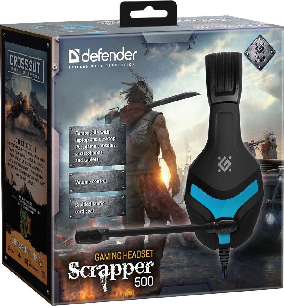 Defender Scrapper 500, multi-colored цена и информация | Austiņas | 220.lv