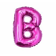 Folijas balons burts B, rozā, 35 cm cena un informācija | Baloni | 220.lv