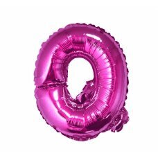 Folijas balons burts Q, rozā, 35 cm cena un informācija | Baloni | 220.lv