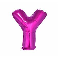 Folijas balons burts Y, rozā, 35 cm cena un informācija | Baloni | 220.lv