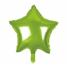 Folijas balons Zvaigzne, gaiši zaļš, 48 cm cena un informācija | Baloni | 220.lv