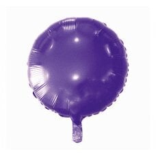Folijas balons, apaļš, violets, 45 cm cena un informācija | Baloni | 220.lv